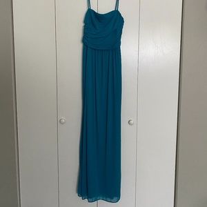 Teal Blue David's Bridal Prom or Bridesmaid Dress